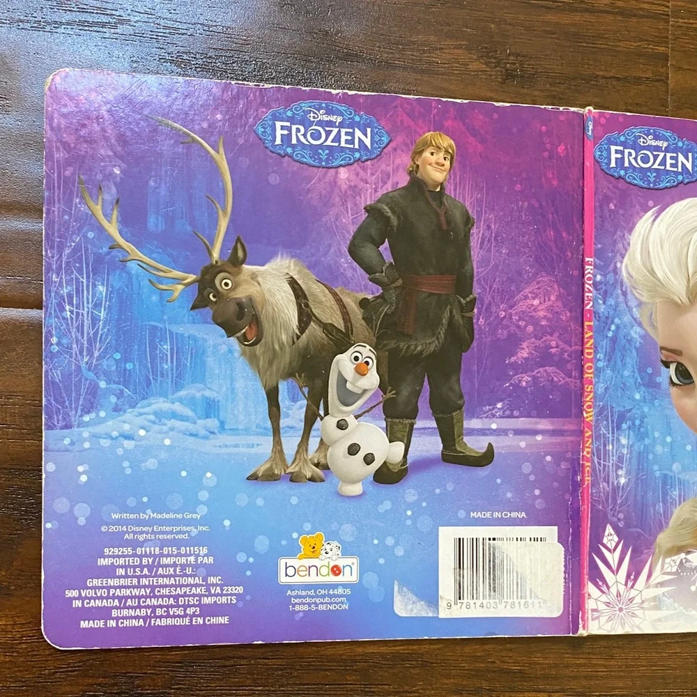 Disney Frozen Story Book Set - Pink, Red & Purple Covers